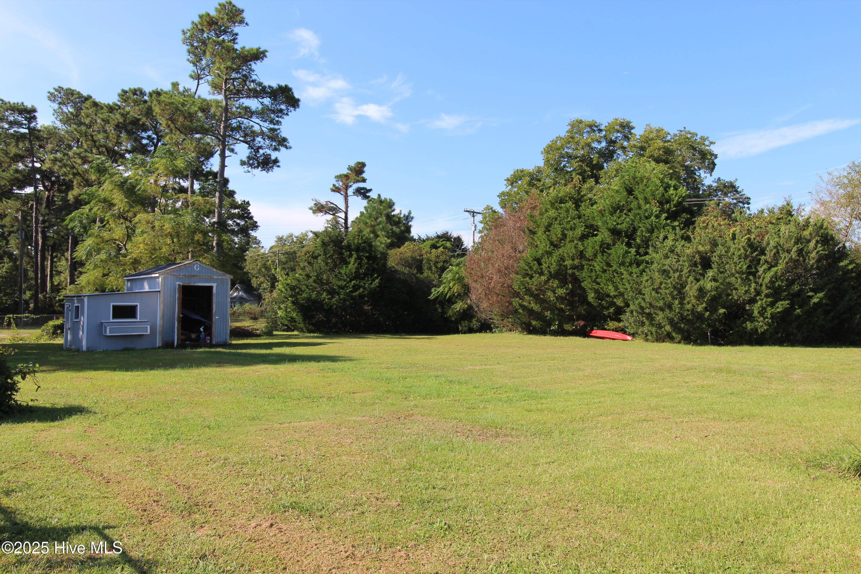 106 Taylor Farm Road Beaufort, NC 28516 - Photo 20 of 20 Back yard with shed/chicken coop
