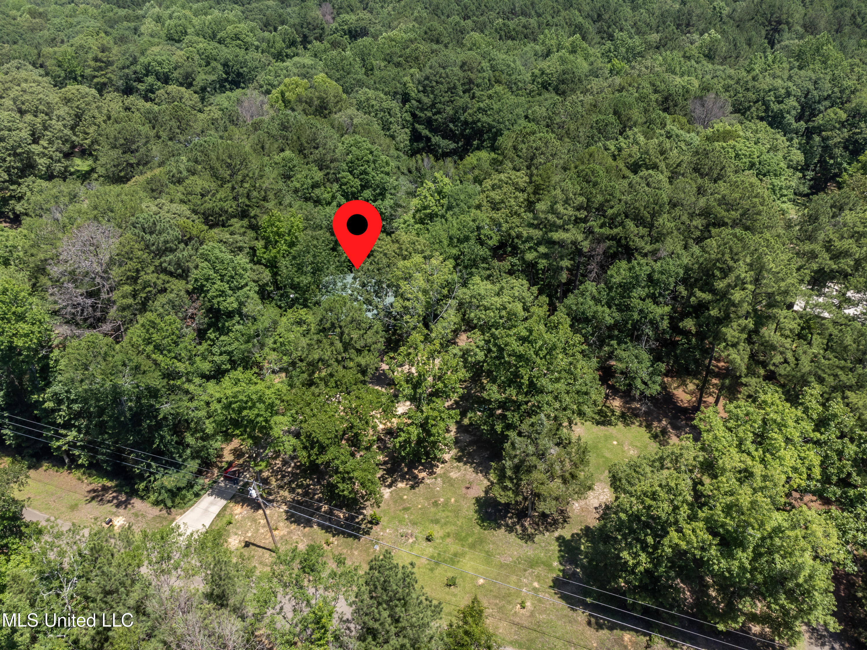 245 Coon Hunters Road Brandon, MS 39042 - Photo 66 of 70 245 Coon Hunters Road drone_w marker
