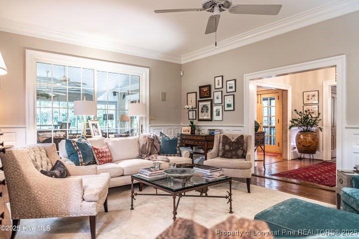 11102 Old Johns Road Laurinburg, NC 28352 - Photo 10 of 42 a living room with furniture and a large window