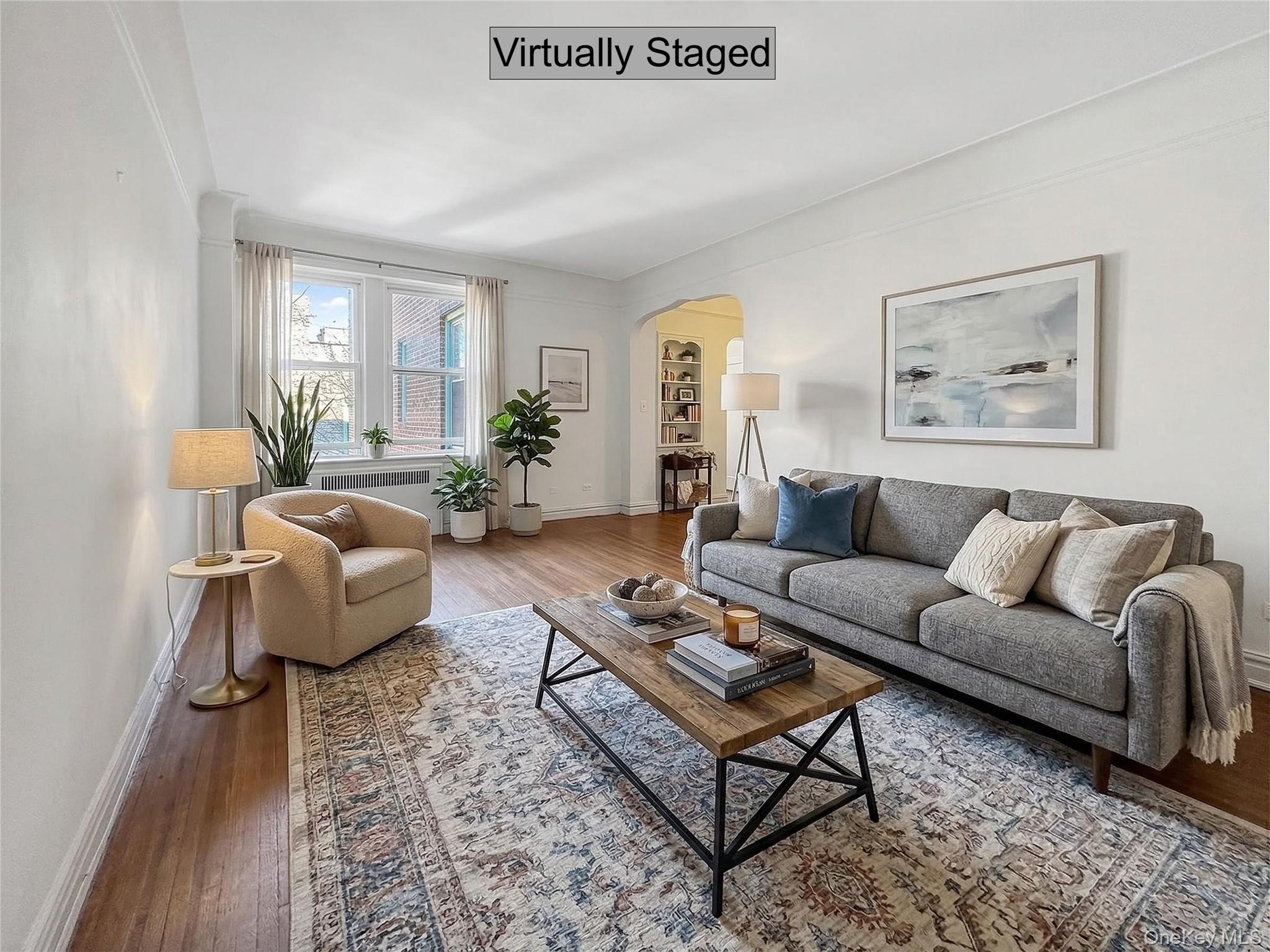 45 Kew Gardens Road, Unit 5N Queens, NY 11415 - Photo 6 of 16 Virtually Staged Living Room