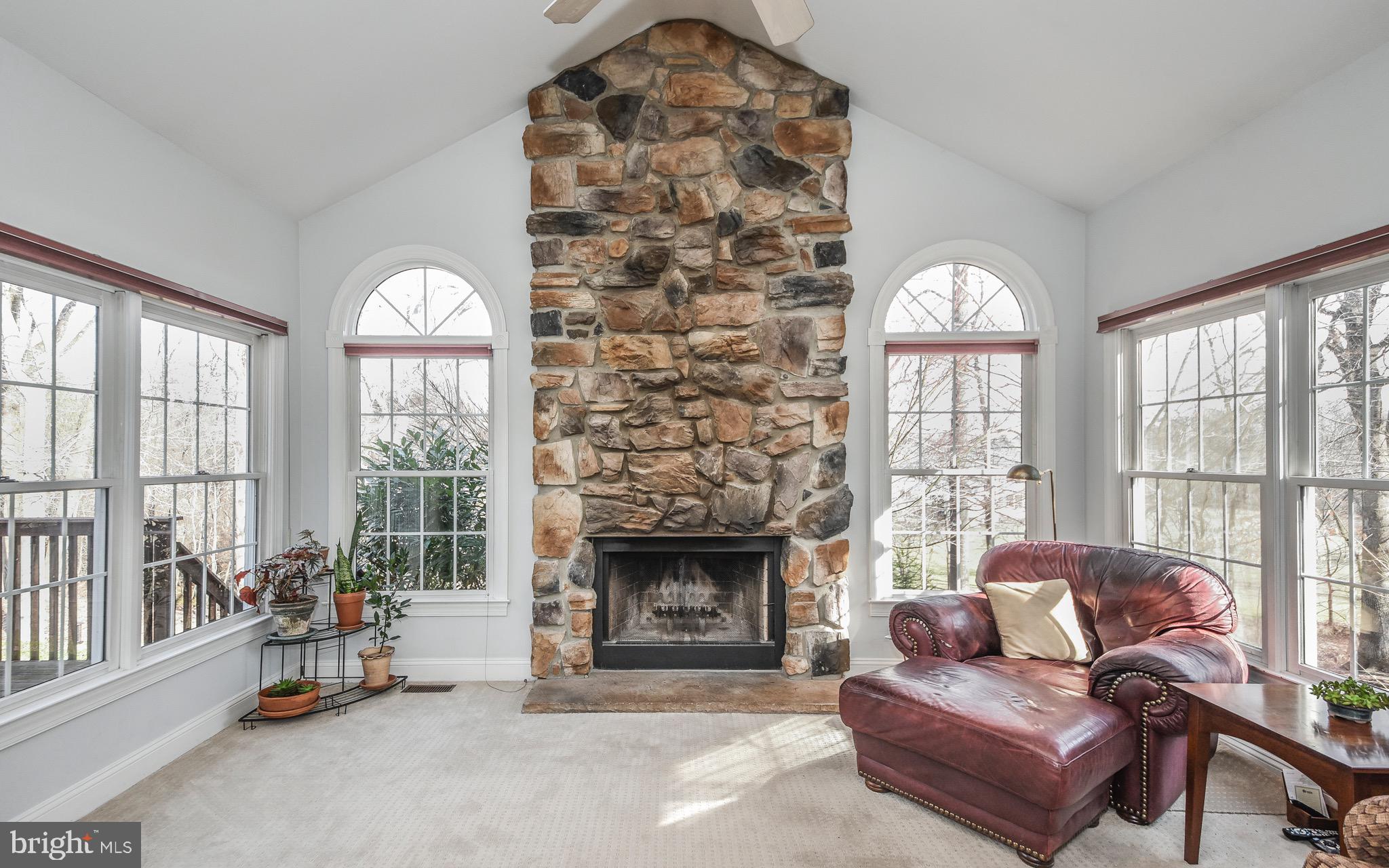 1032 South Kimbles Road Yardley, PA 19067 - Photo 13 of 44 Floor to ceiling stone gas fireplace