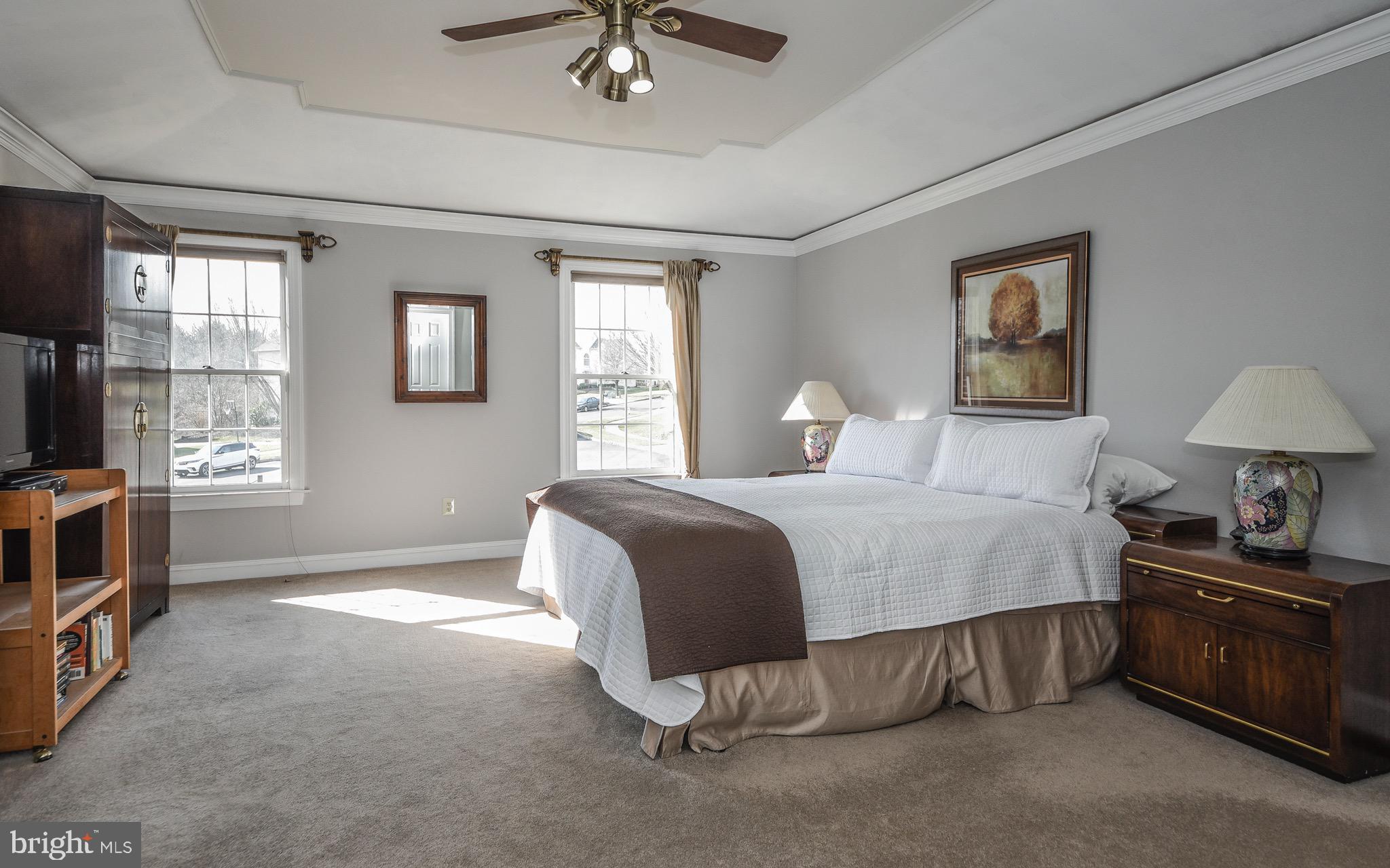 1032 South Kimbles Road Yardley, PA 19067 - Photo 21 of 44 Grand Master Suite with coffered ceilings