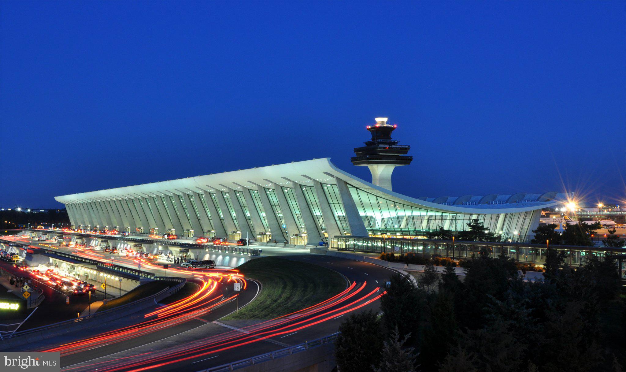 2422 Ivywood Road Reston, VA 20191 - Photo 64 of 72 Modern airport illuminated at dusk.