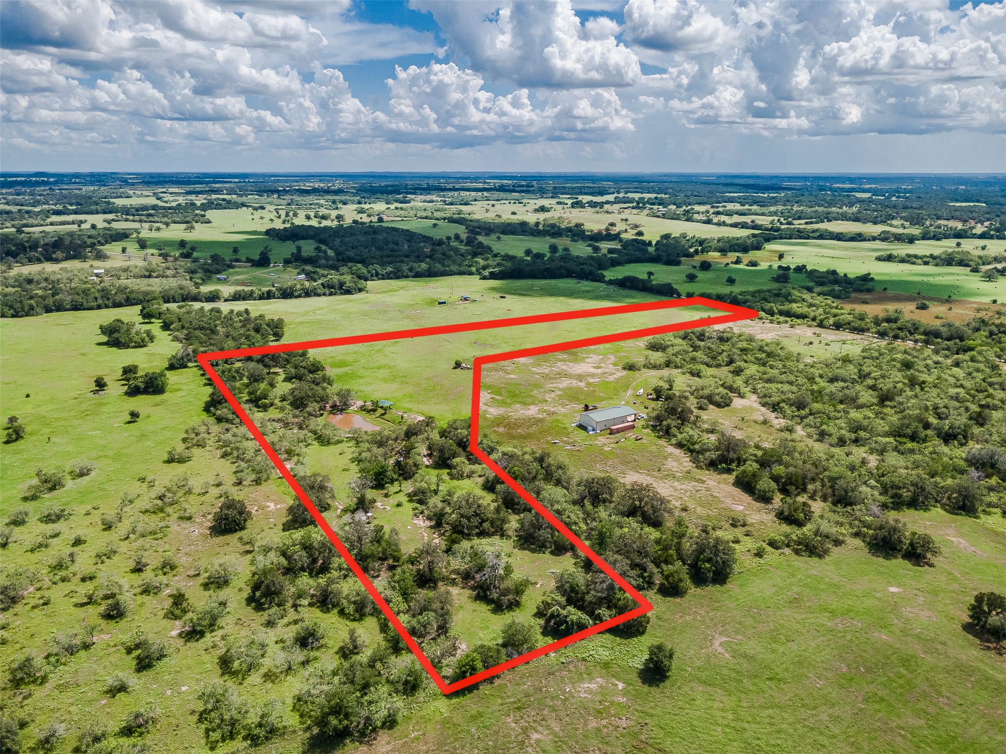 Property has agricultural exemption.
Water is available and electricity also.
