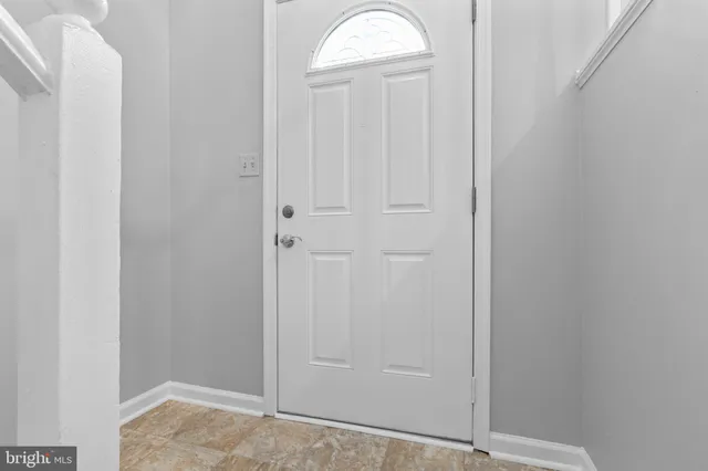 a view of front door