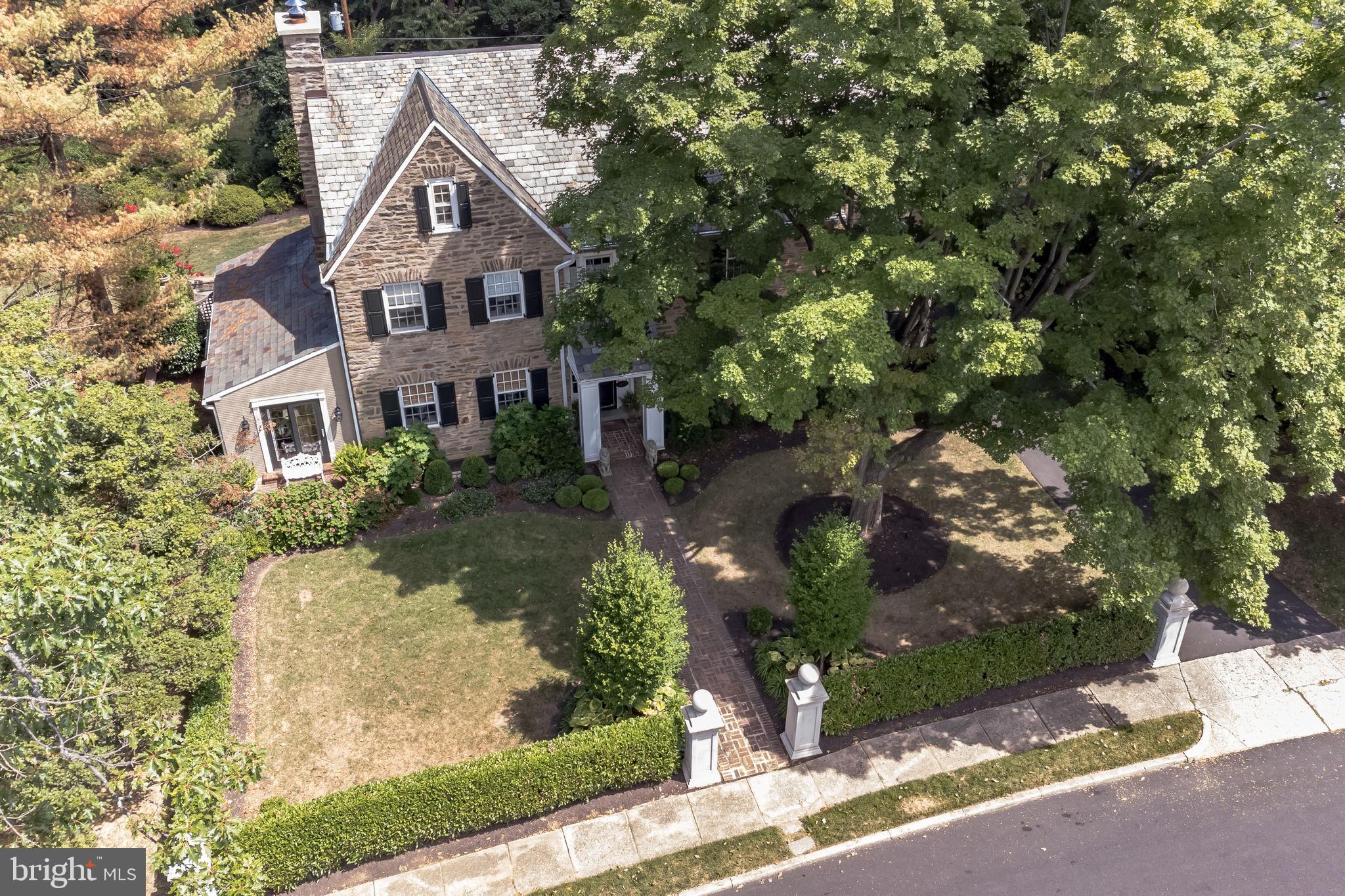 1413 Pepper Road Jenkintown, PA 19046 - Photo 51 of 65 front view of a house with a yard