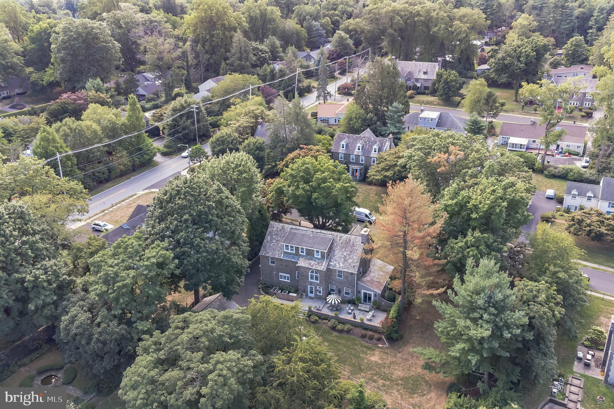 1413 Pepper Road Jenkintown, PA 19046 - Photo 52 of 65 an aerial view of a city with lots of residential buildings