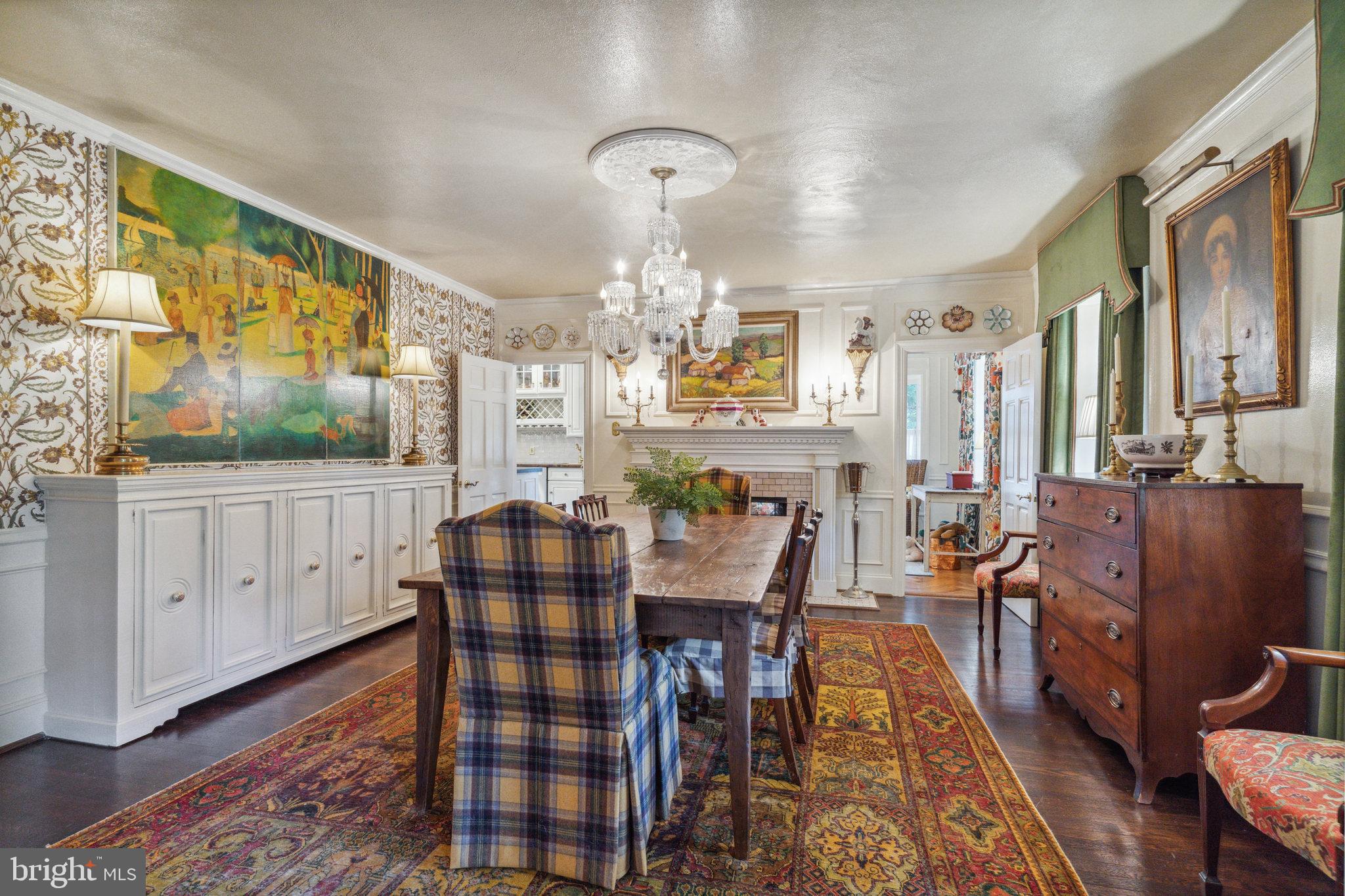 1413 Pepper Road Jenkintown, PA 19046 - Photo 9 of 65 a view of a dining room with furniture window and wooden floor