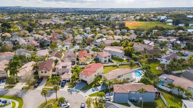 a view of a backyard with potted plants and a large tree
