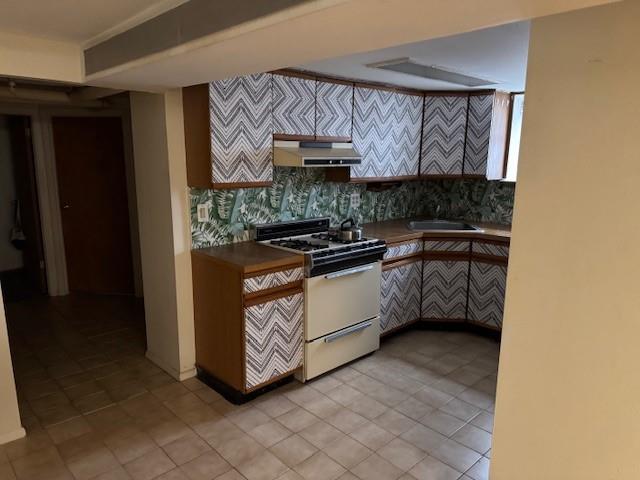 355 85th Street Brooklyn, NY 11209 - Photo 3 of 15 a kitchen with stainless steel appliances a stove a sink and a microwave