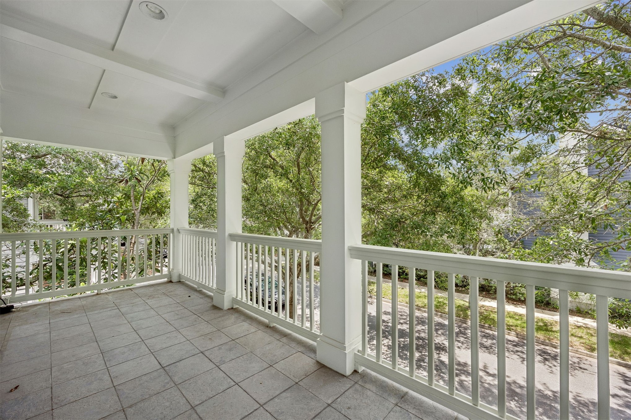 1855 Perimeter Park Road West Fernandina Beach, FL 32034 - Photo 41 of 83 Stunning Views from the Level 2 Porch with coffered ceiling