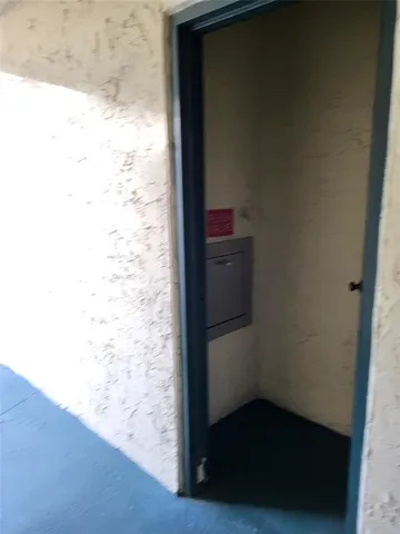 a view of front door