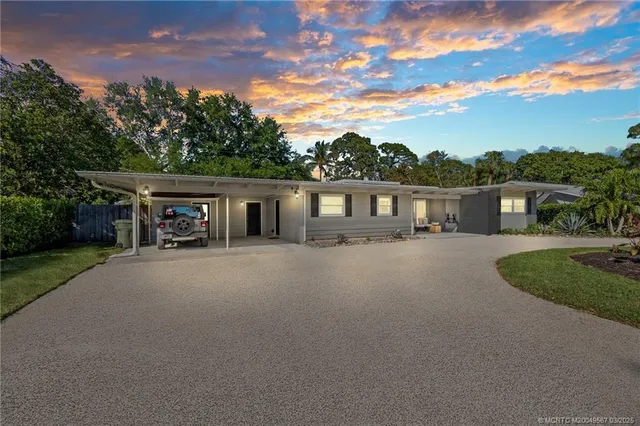 a view of a house with a patio