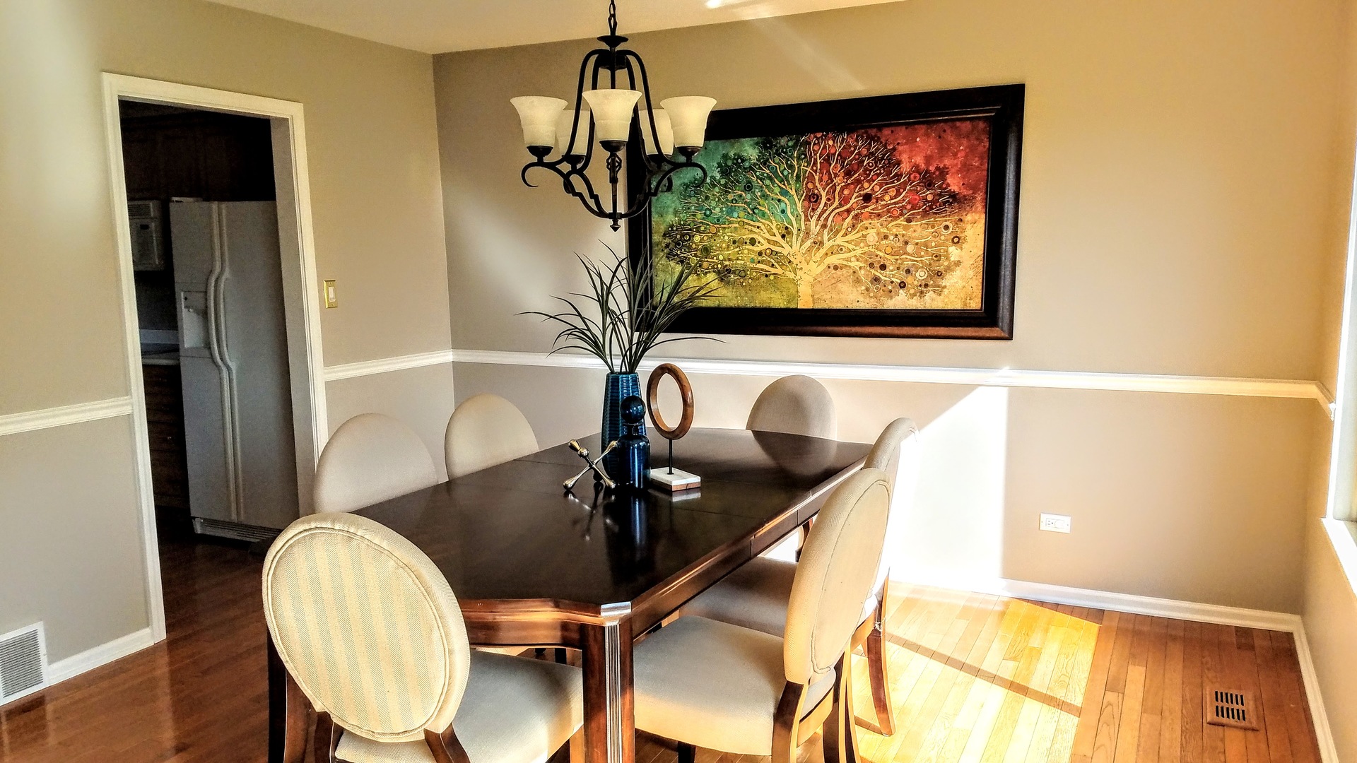 801 Oak Hill Road, Unit 471 Lake Barrington, IL 60010 - Photo 6 of 14 a view of a dining room with furniture and wooden floor