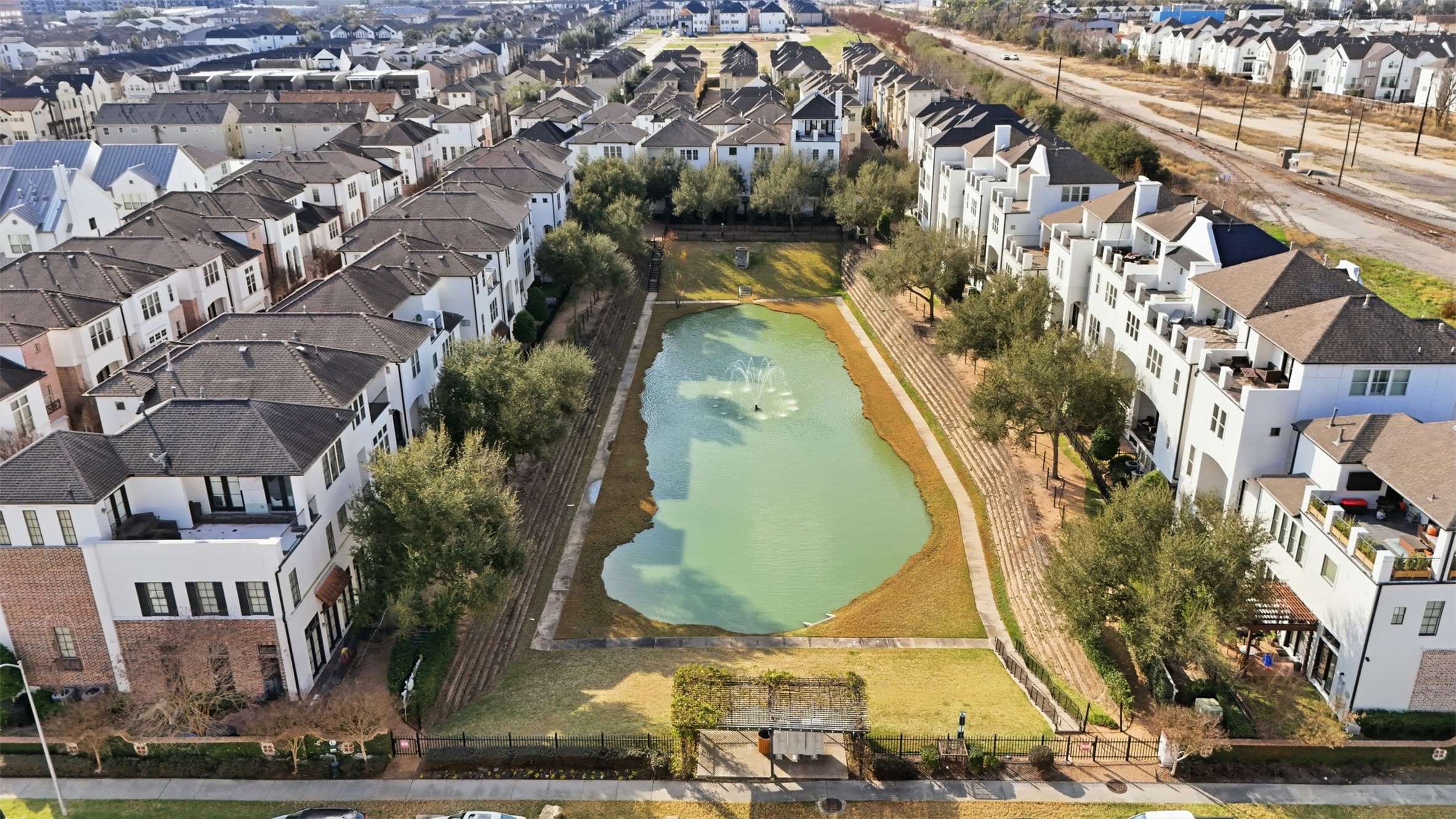 2707 Cohn Trails Lane Houston, TX 77007 - Photo 40 of 42 Photo of Phase 1 across the street with a walking trail, dog park, and pond