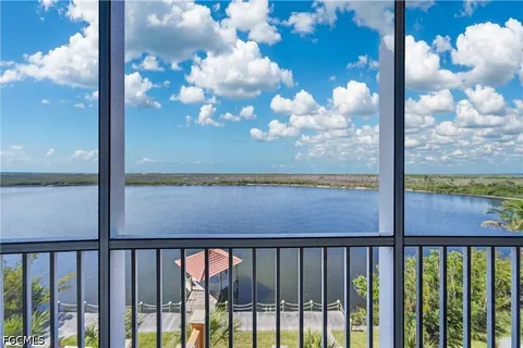 a view of a glass door