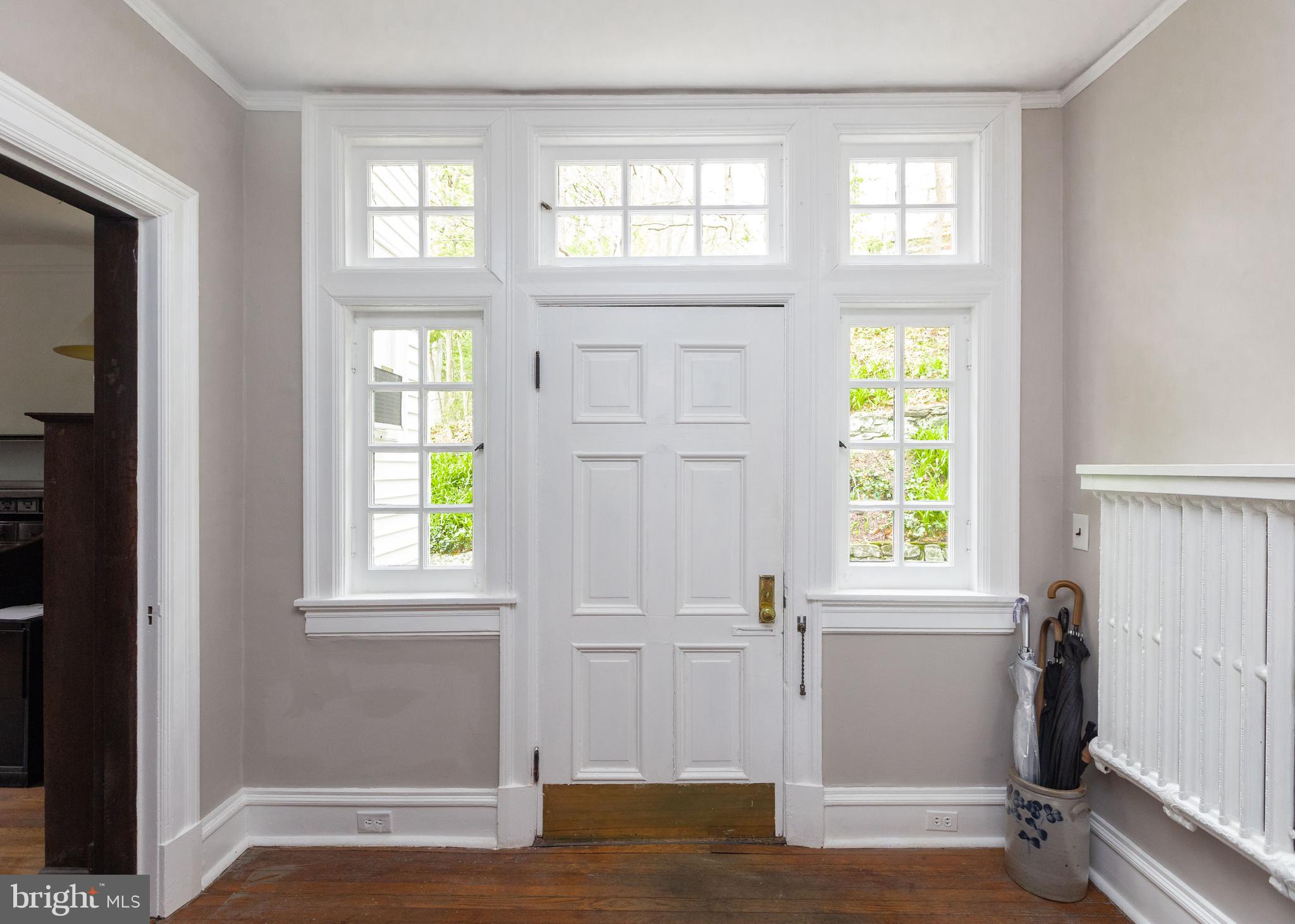 103 Edgevale Road Baltimore, MD 21210 - Photo 22 of 71 Back door with entry hall leads to office