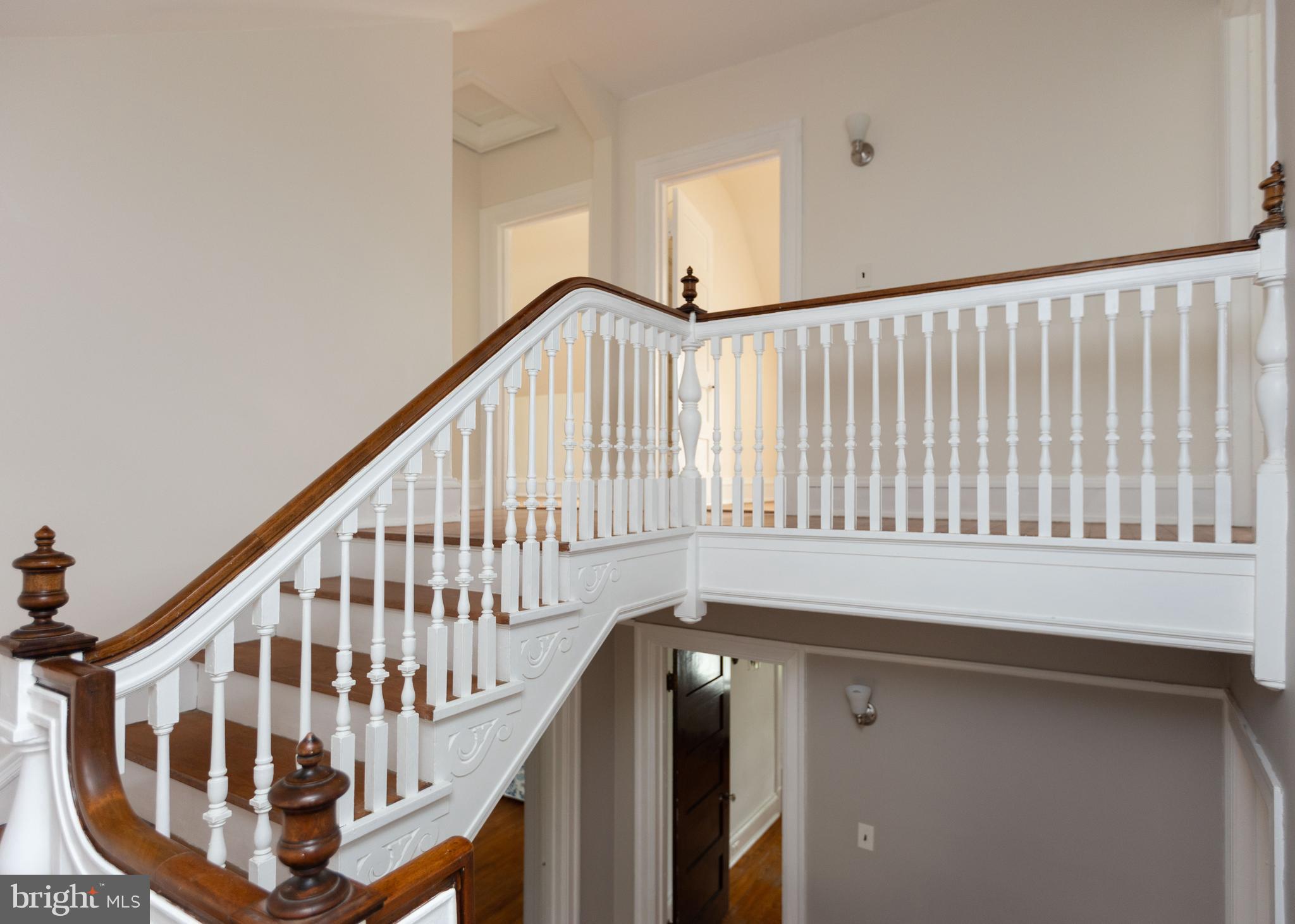 103 Edgevale Road Baltimore, MD 21210 - Photo 52 of 71 Elegant banister continues to third level