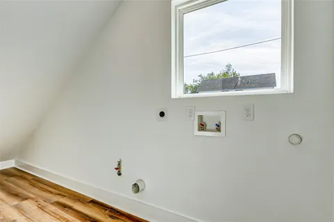 a view of small space with window