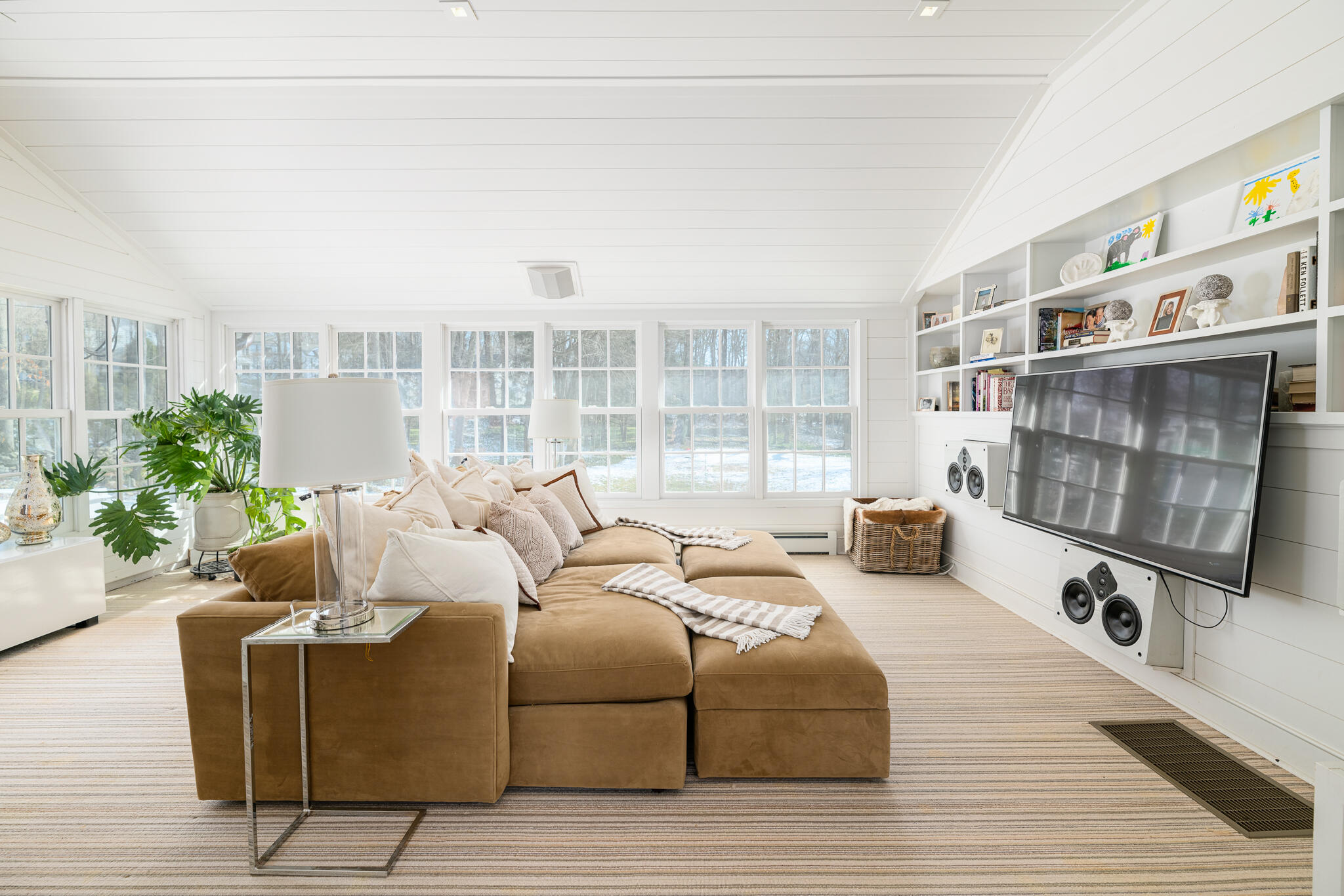65 Mill Road New Canaan, CT 06840 - Photo 23 of 42 a living room with furniture a rug and a table