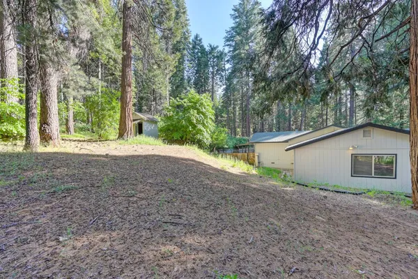 a view of a yard with porch