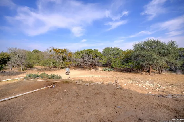a view of a road with a yard