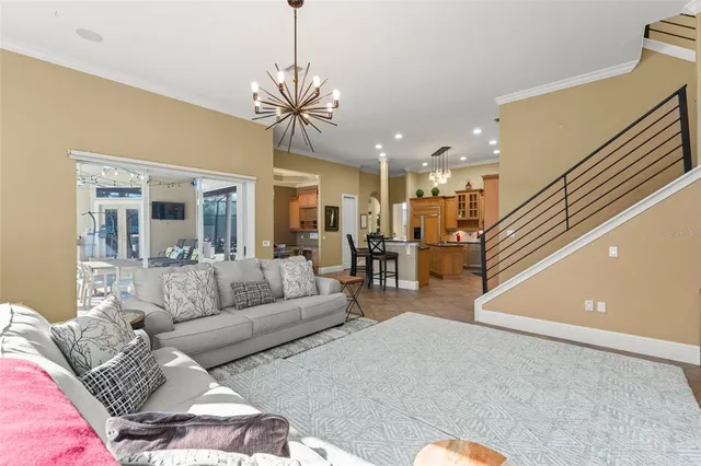 a view of a livingroom with furniture