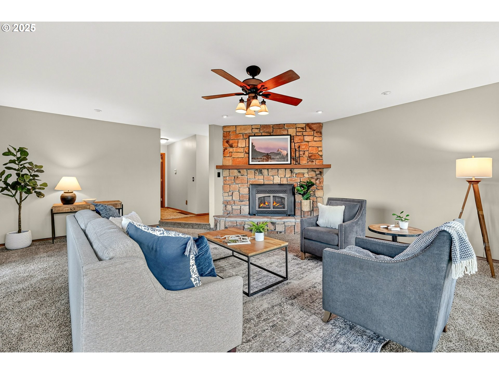 37902 Southeast Porter Road Estacada, OR 97023 - Photo 14 of 48 a living room with furniture and a potted plant