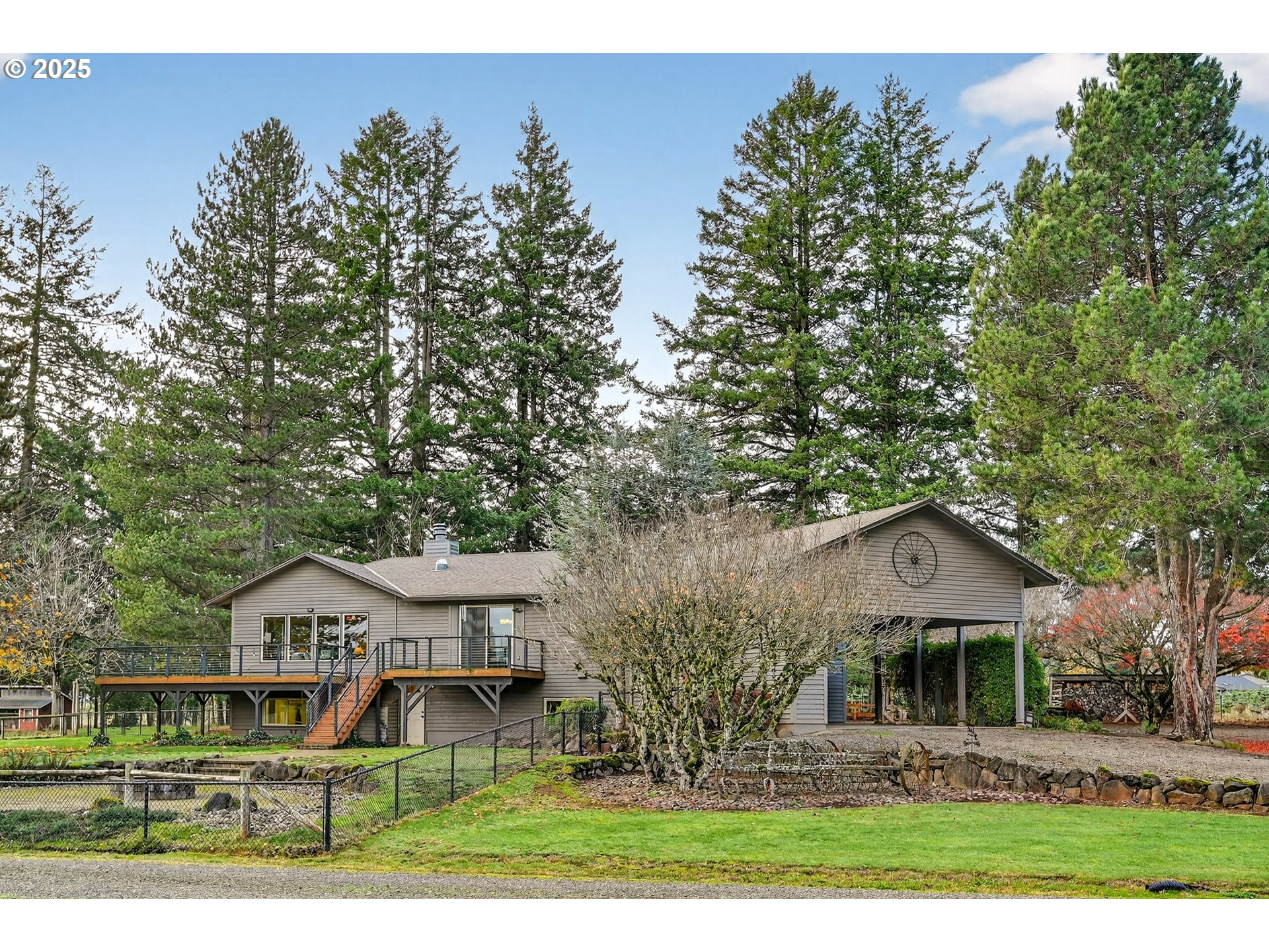 37902 Southeast Porter Road Estacada, OR 97023 - Photo 26 of 48 front view of a house with a yard