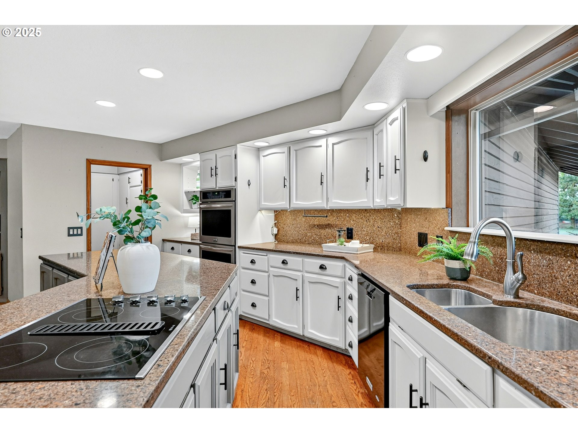 37902 Southeast Porter Road Estacada, OR 97023 - Photo 8 of 48 a kitchen with granite countertop a sink stove and cabinets