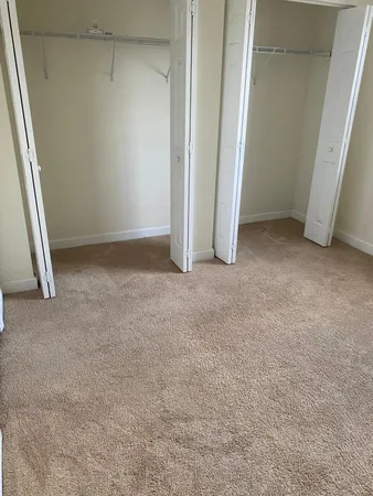 an empty room with an entrance