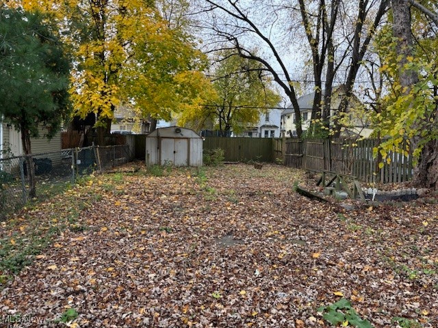 3721 Riverside Avenue Cleveland, OH 44109 - Photo 21 of 21 View of yard featuring a storage unit