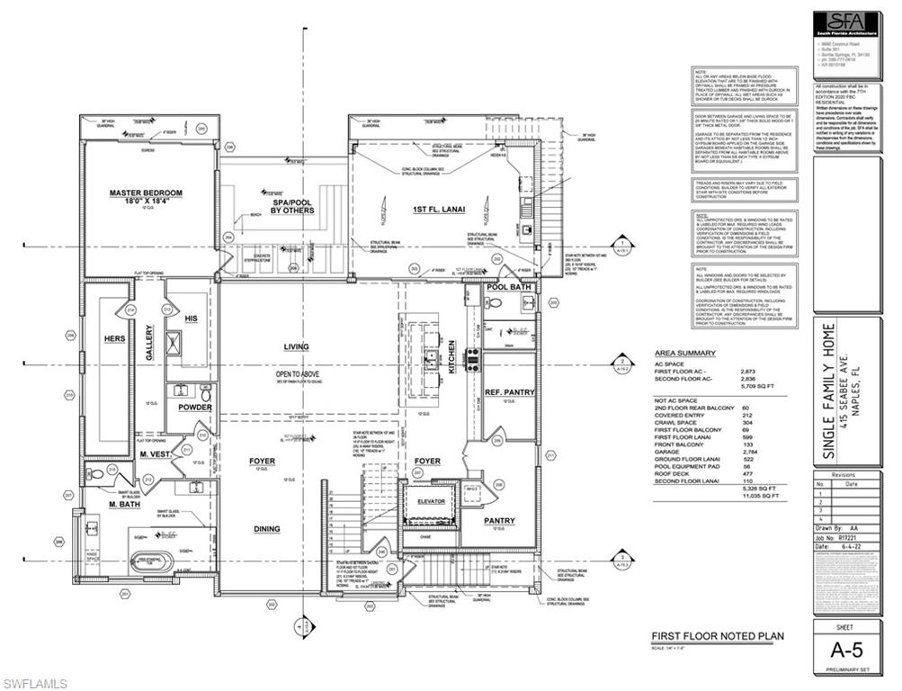 415 Seabee Avenue Naples, FL 34108 - Photo 31 of 32 a black and white photo of a picture of a floor