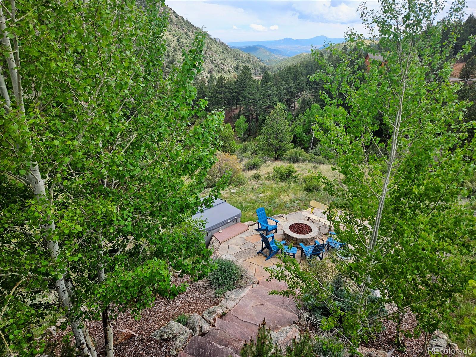 14514 Reserve Road Pine, CO 80470 - Photo 8 of 31 an aerial view of a house with a yard