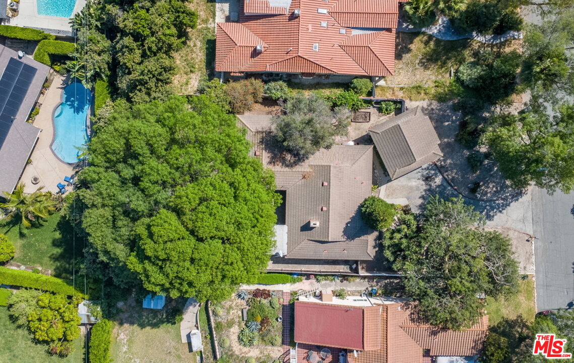 49 Ranchview Road Rolling Hills Estates, CA 90274 - Photo 46 of 49 an aerial view of a house with yard swimming pool and outdoor seating