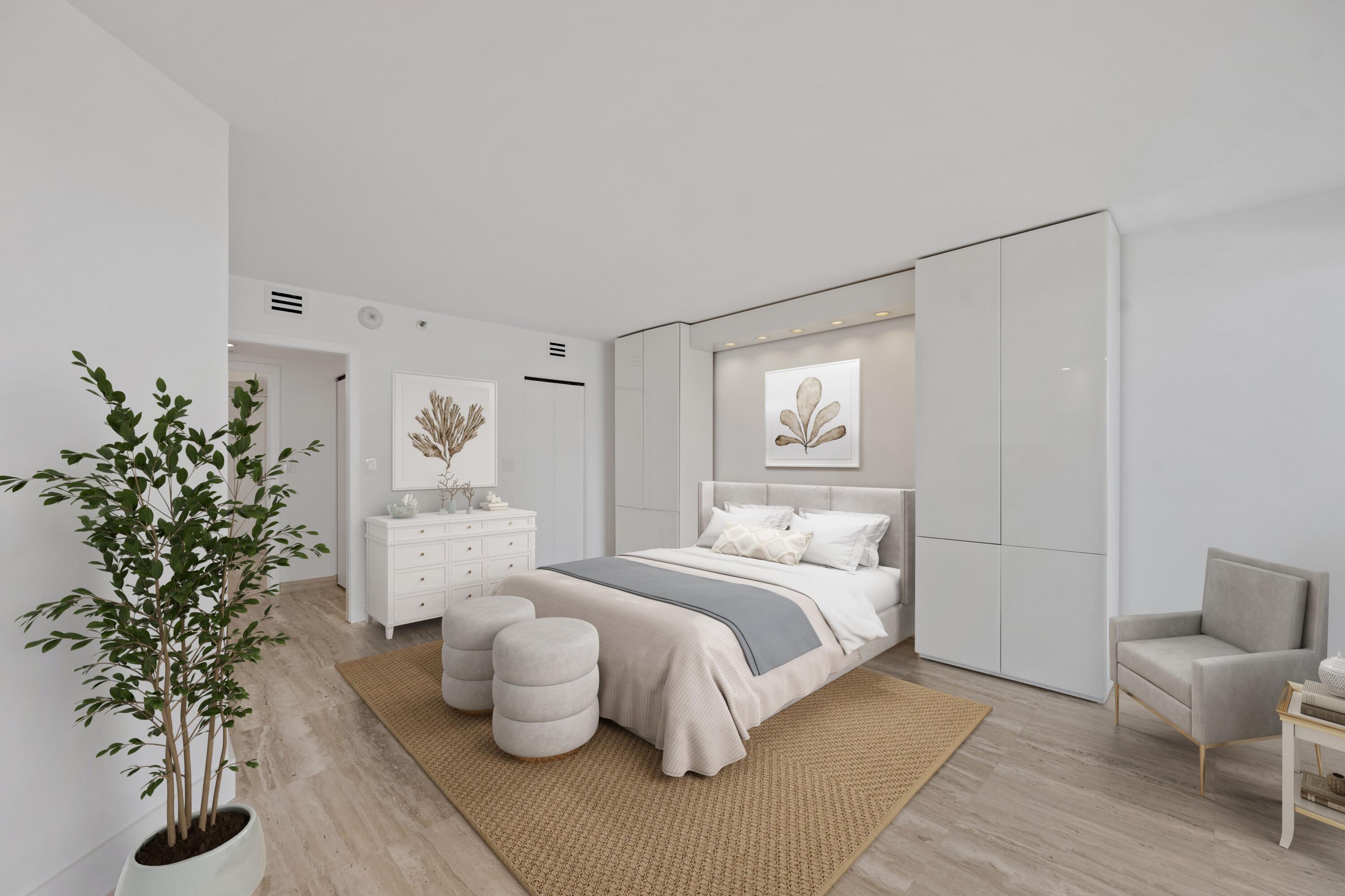 3170 South Ocean Boulevard, Unit 601N Palm Beach, FL 33480 - Photo 21 of 38 Bedroom 2 - Virtually Staged