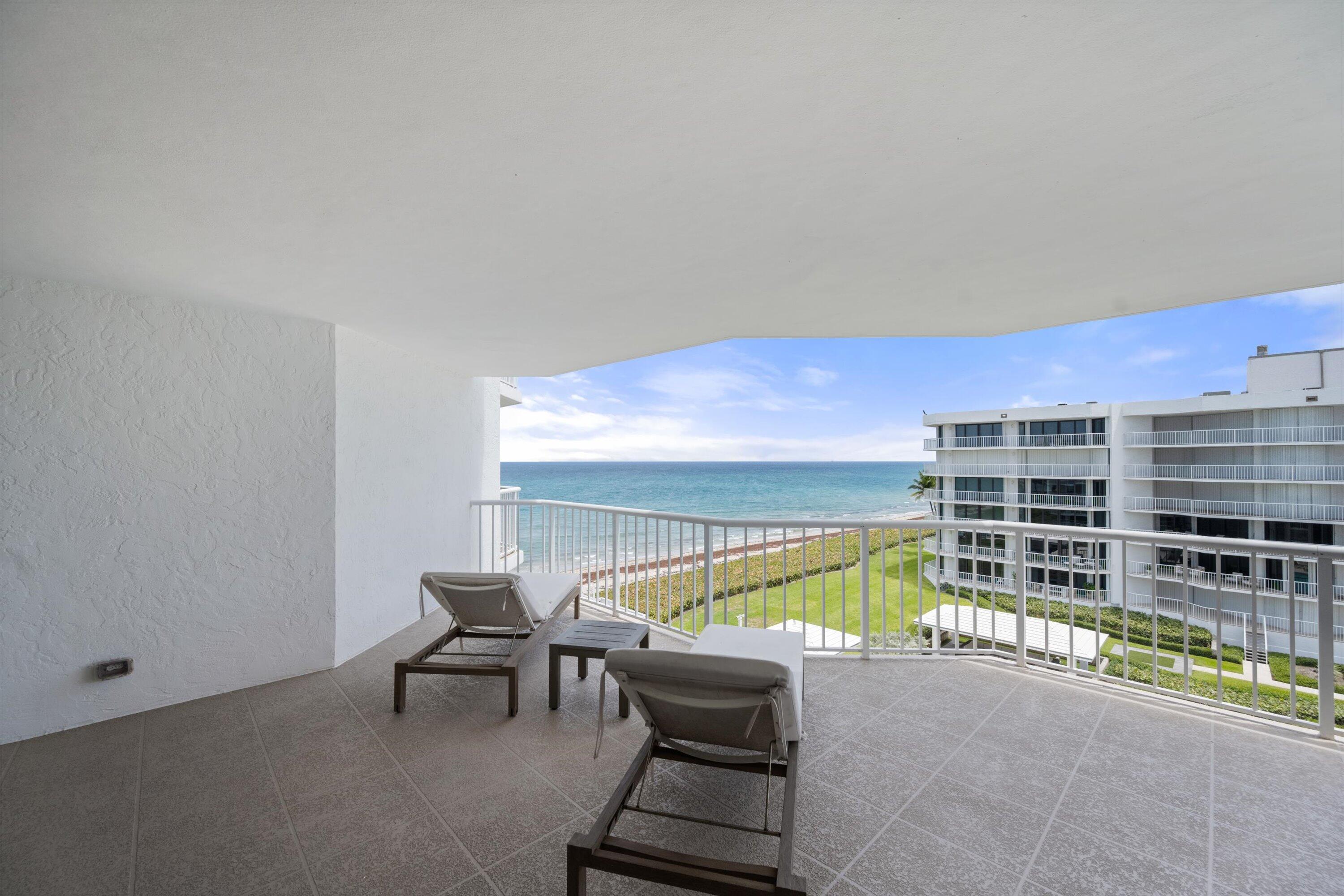 3170 South Ocean Boulevard, Unit 601N Palm Beach, FL 33480 - Photo 25 of 38 Balcony