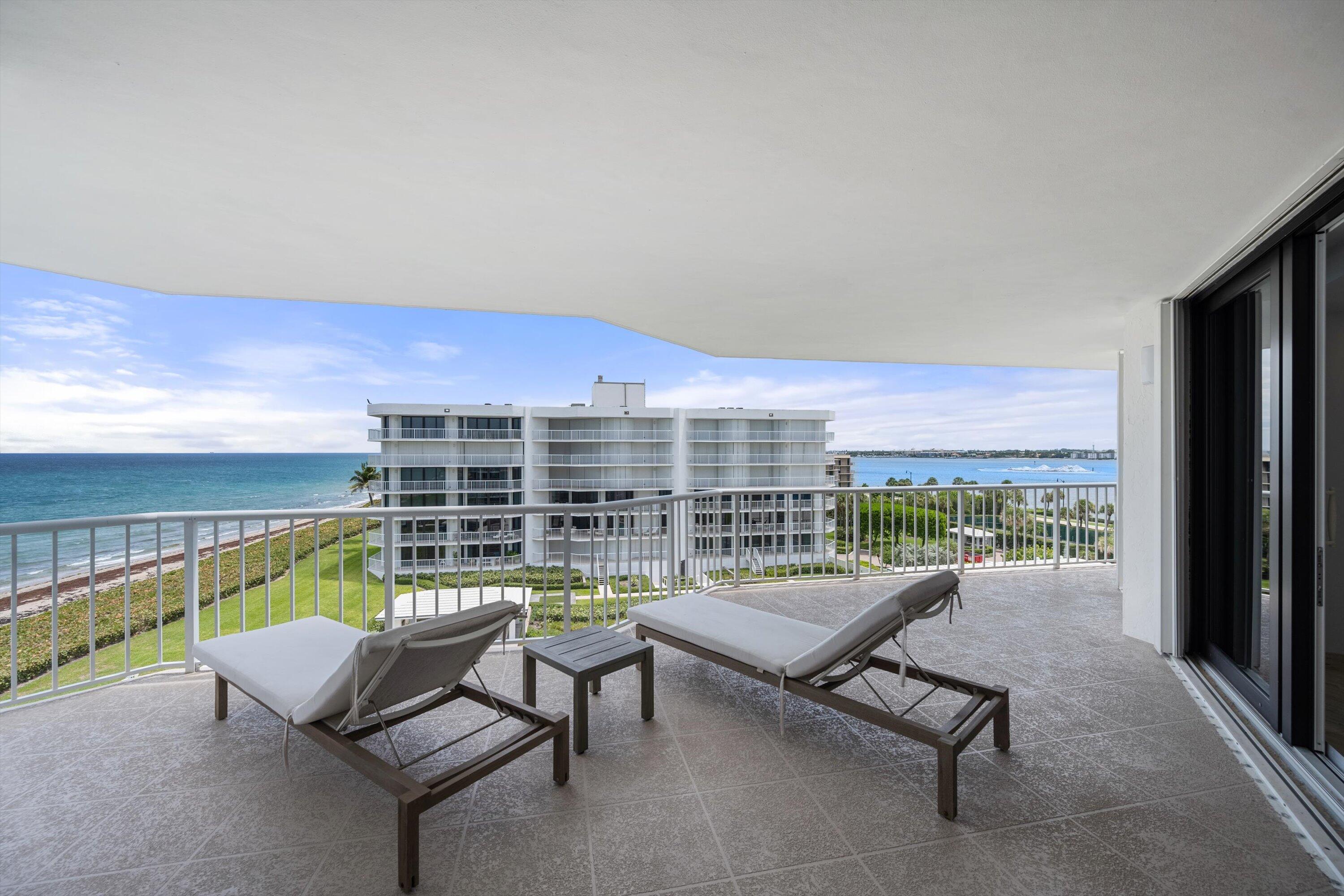 3170 South Ocean Boulevard, Unit 601N Palm Beach, FL 33480 - Photo 26 of 38 Balcony