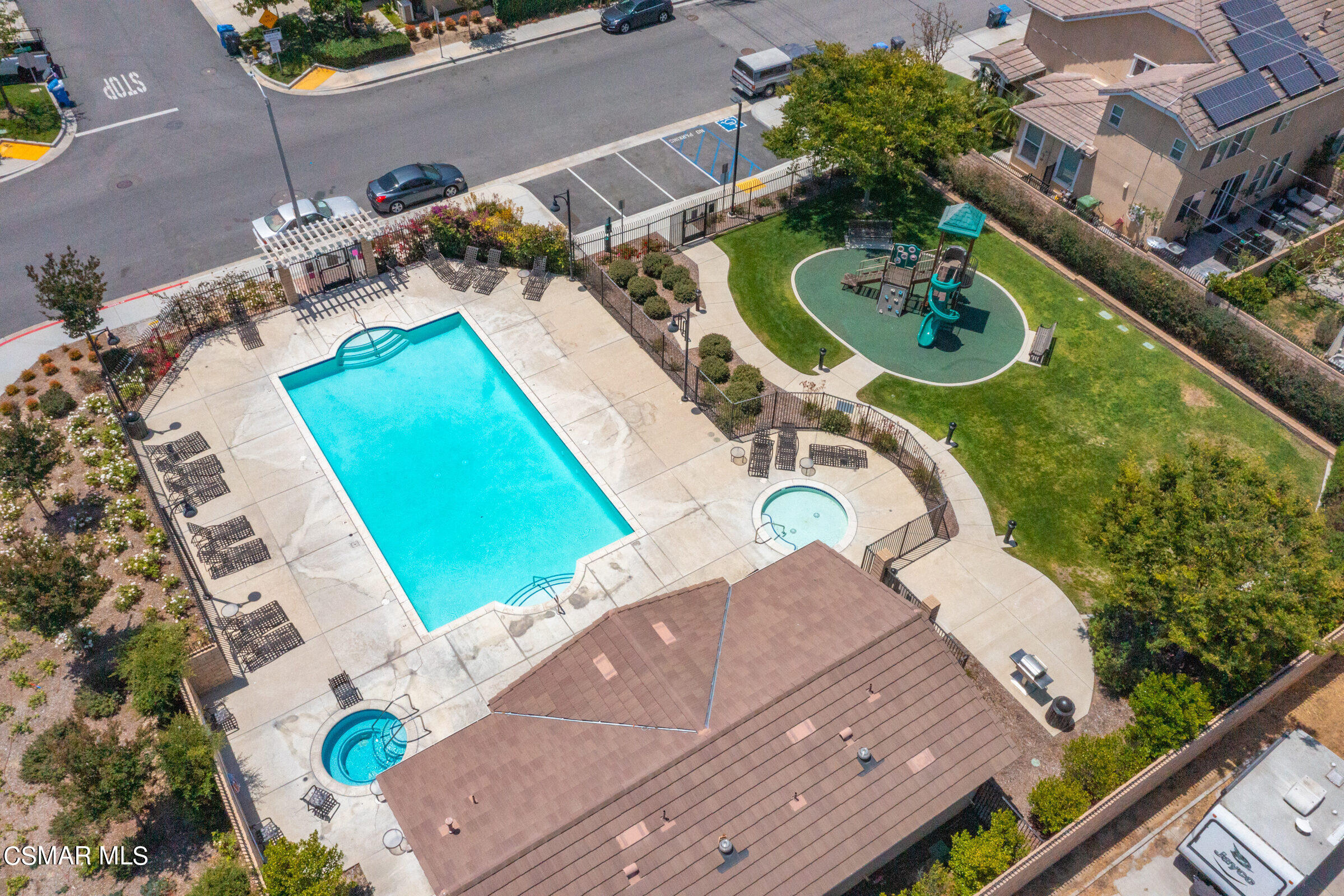 4893 Edenbridge Road Moorpark, CA 93021 - Photo 30 of 31 an aerial view of a house