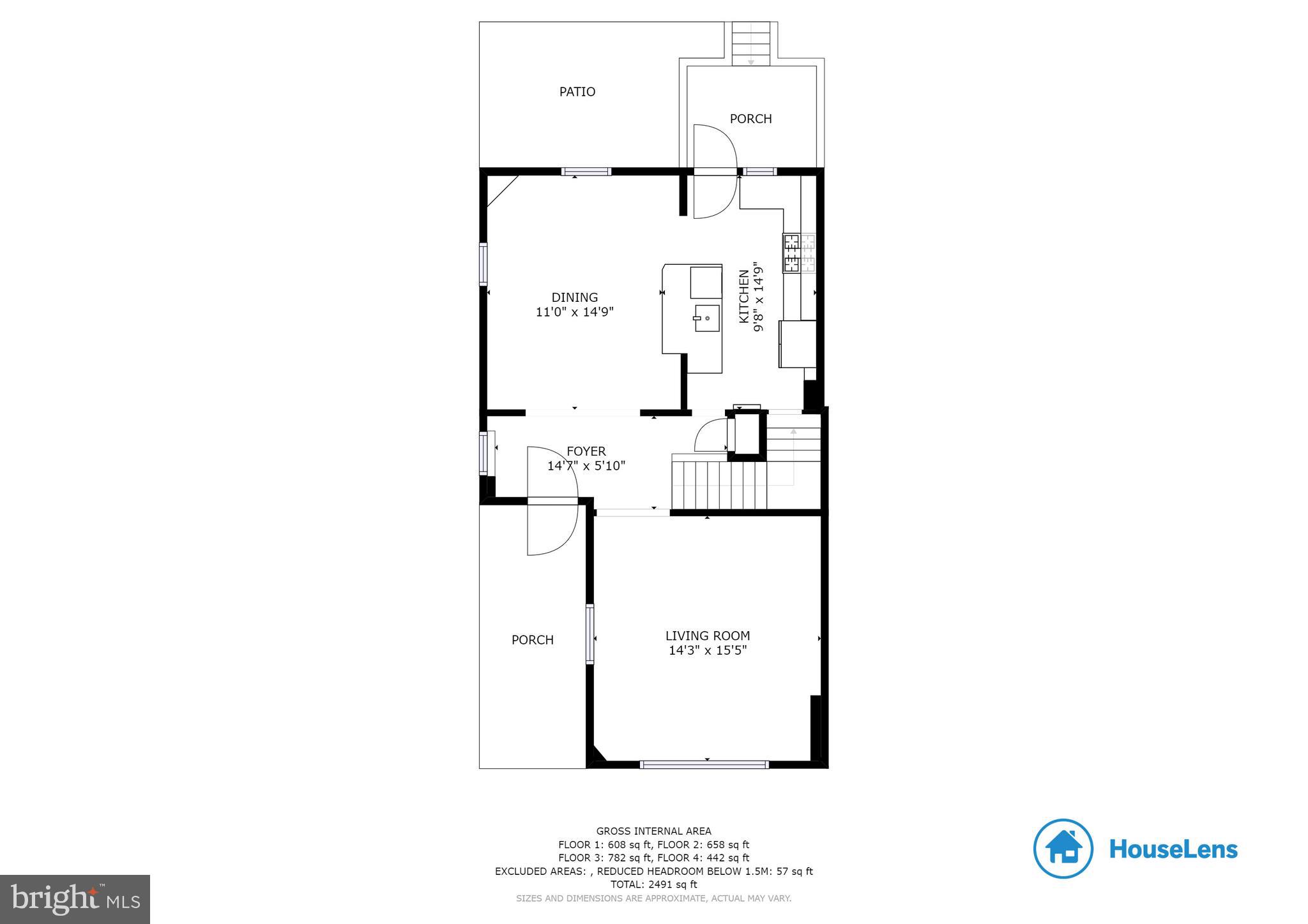 221 Hopkins Road Baltimore, MD 21212 - Photo 43 of 47 Main level floor plan