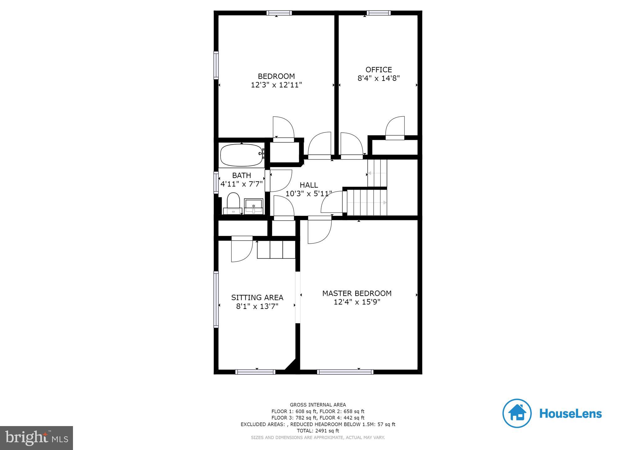 221 Hopkins Road Baltimore, MD 21212 - Photo 44 of 47 2nd floor / upper 1 floor plan