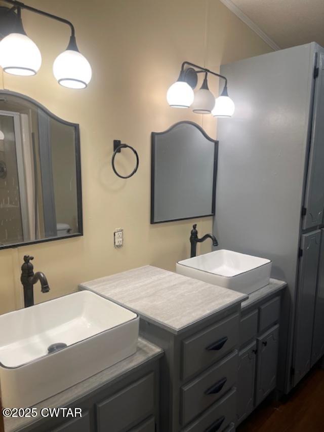 4555 Rue Hamner Road Cedar Grove, TN 38321 - Photo 32 of 45 a bathroom with a sink and a mirror