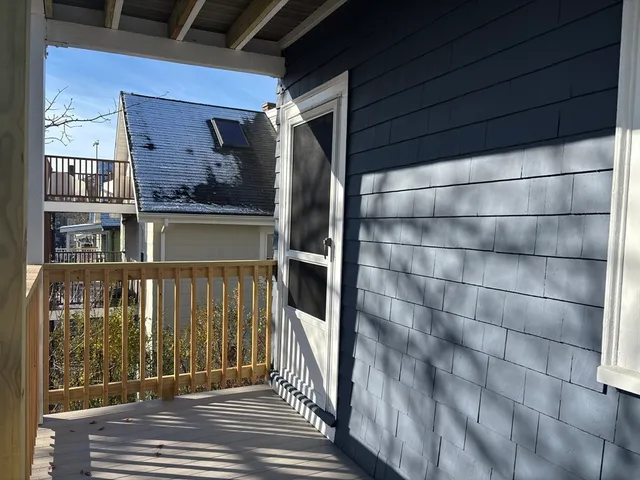 a view of front door of house