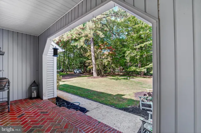a view of a backyard of a house