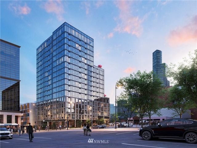 a car parked in front of a building