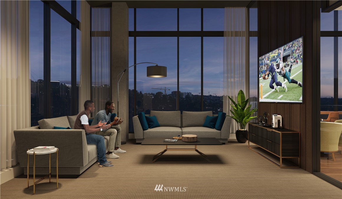 450 South Main Street, Unit 1702 Seattle, WA 98104 - Photo 11 of 20 a living room with furniture and a potted plant