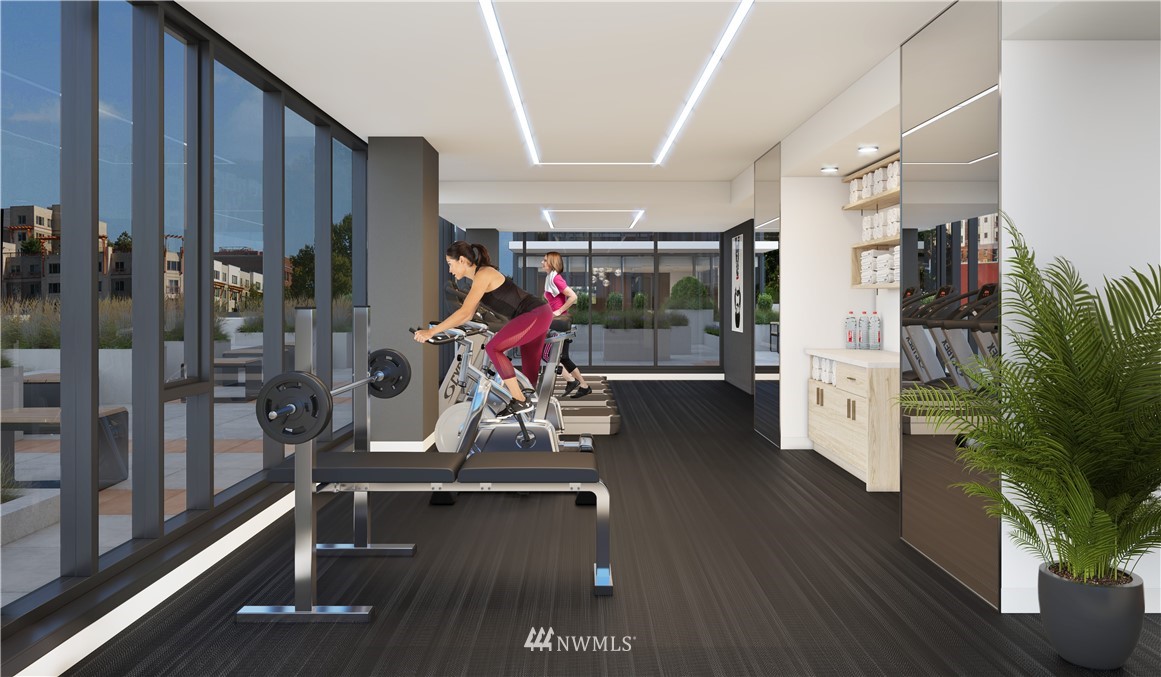 450 South Main Street, Unit 1702 Seattle, WA 98104 - Photo 4 of 20 a view of a room with gym equipment