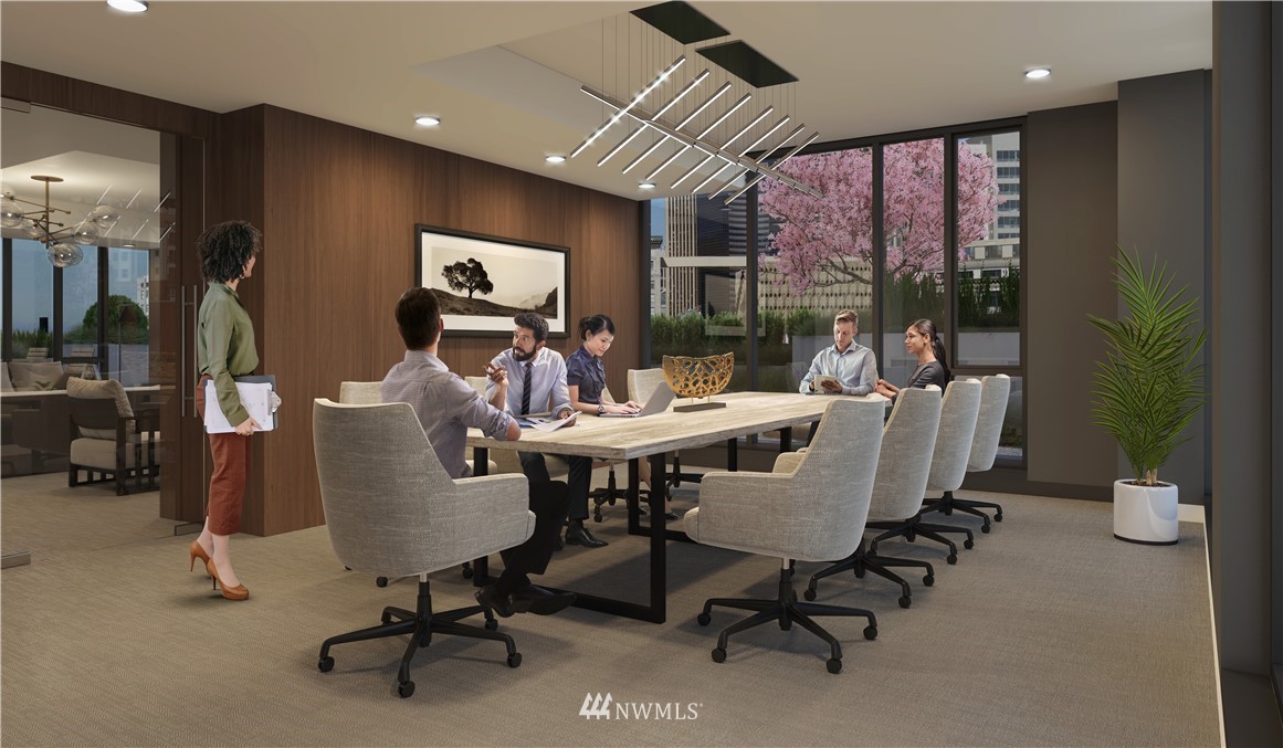 450 South Main Street, Unit 1702 Seattle, WA 98104 - Photo 5 of 20 a view of a dining room with furniture window and outside view