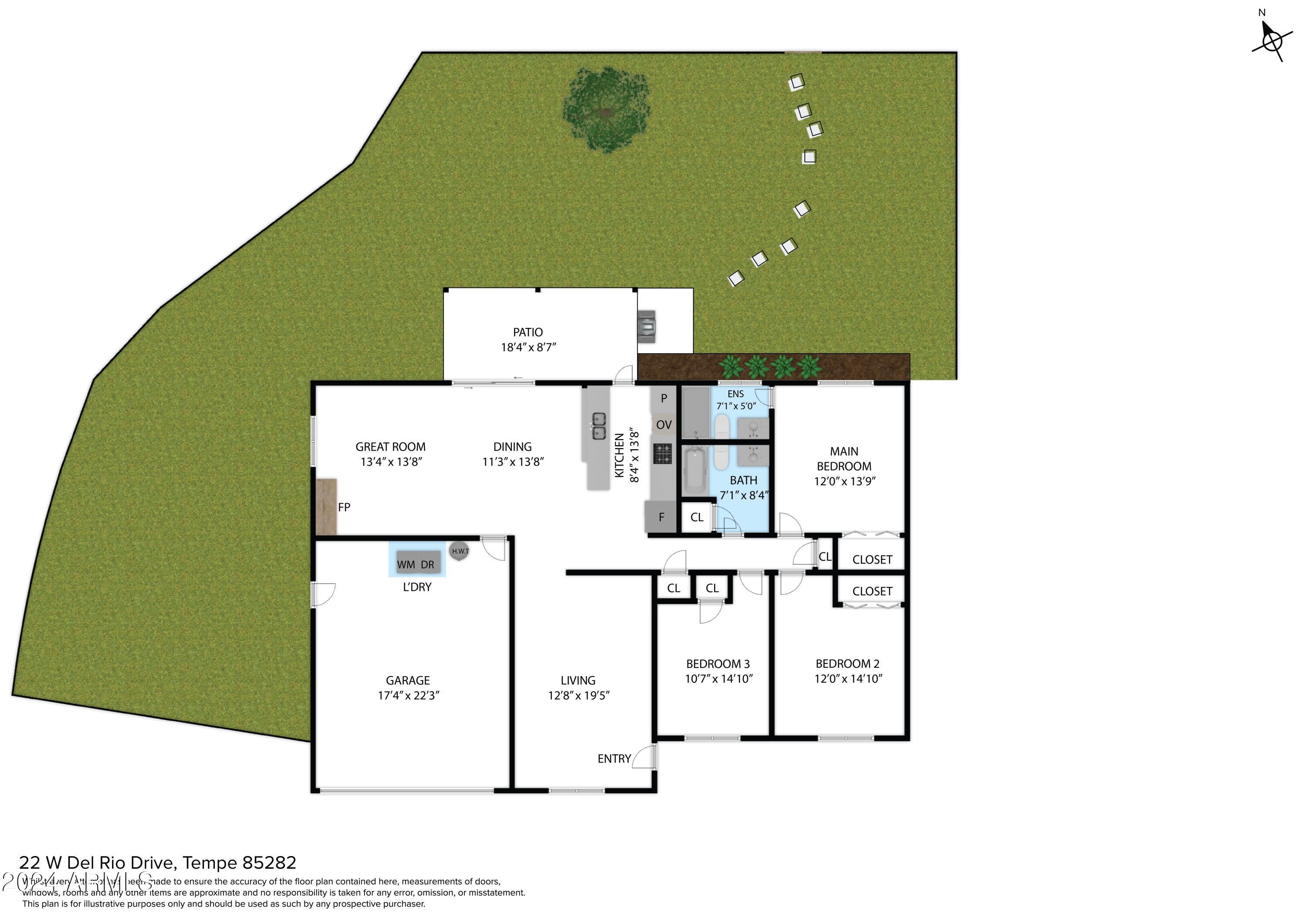 22 West Del Rio Drive Tempe, AZ 85282 - Photo 33 of 33 Floor Plan