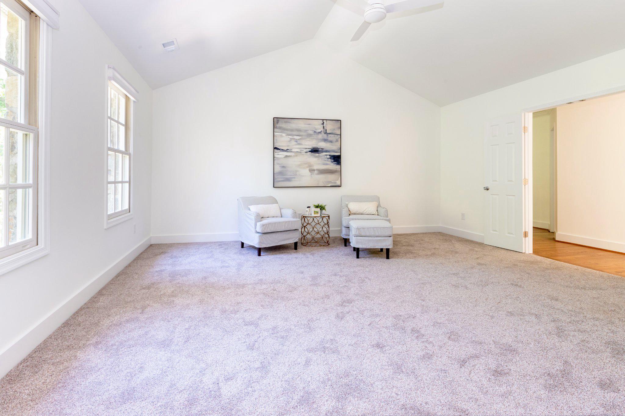 7009 Persimmon Tree Road Bethesda, MD 20817 - Photo 23 of 63 Primary Suite Sitting Room - 12' Ceiling